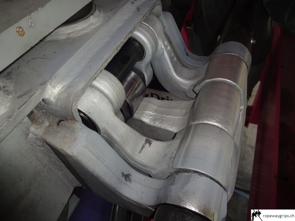 Détail de la pince vue de dessus