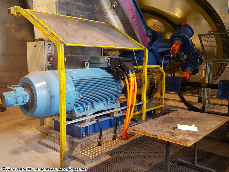 Moteur électrique en gare aval